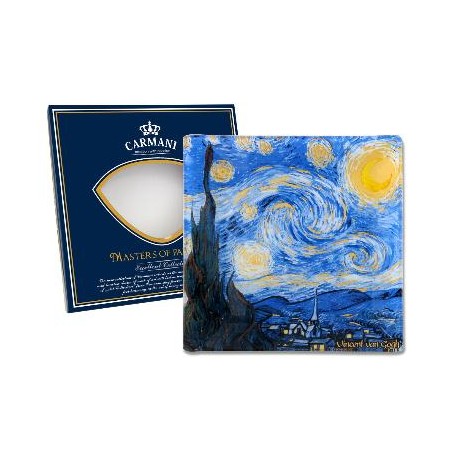 Talerz dekoracyjny Vincent Van Gogh - Gwiaździsta noc 13x13