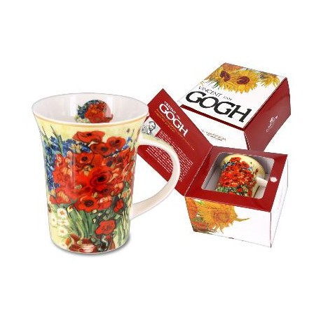 Kubek 350 ml - Vincent Van Gogh Czerwone maki i stokrotki