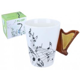 Kubek muzyczny 250 ml - harfa