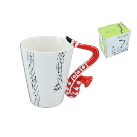 Kubek muzyczny 400 ml - saksofon