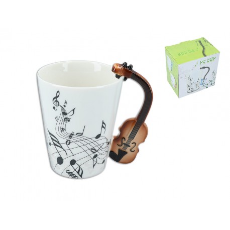 Kubek muzyczny 400 ml - skrzypce