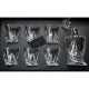 Zestaw do whisky 1+6 Quadro BOHEMIA