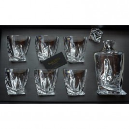 Zestaw do whisky 1+6 Quadro BOHEMIA
