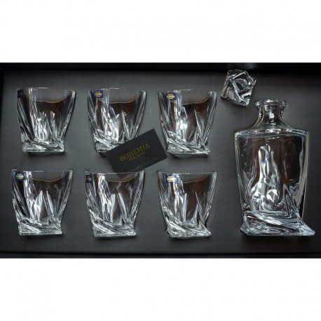 Zestaw do whisky 1+6 Quadro BOHEMIA