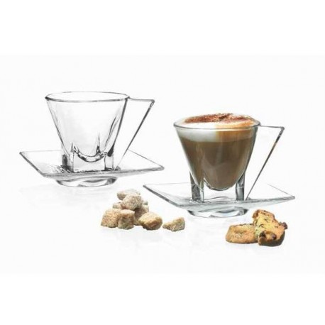 RCR Fusion komplet 2 filiżanek ze spodkami 190 ml cappucino