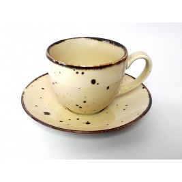 Filiżanka ze spodkiem 300 ml Cottage Nut Porcelana Alumina