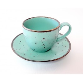 Filiżanka ze spodkiem 200 ml Cottage Tiffany Porcelana Alumina