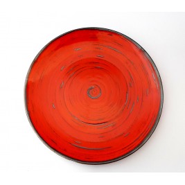 Talerz płytki 28 cm 6 szt. Nostalgia Red  Porcelana Alumina