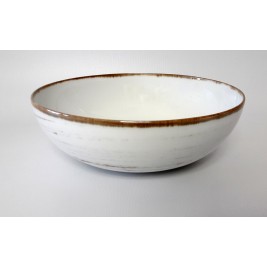 Salaterka 24 cm Nostalgia White Porcelana Alumina