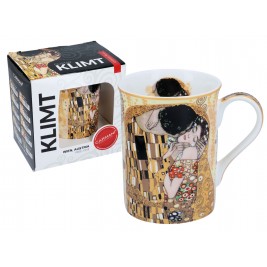 Kubek Classic New 400 ml - Gustav Klimt The Kiss tło kremowe