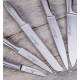 Zestaw noży kuchennych Modern w bloku białym