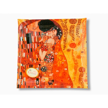 Talerz dekoracyjny - Gustav Klimt  The Kiss 25x25