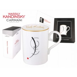 Kubek 400 ml - Wassily Kandinsky Free curve to the point Accompanying sound of geomentric curves-1925r