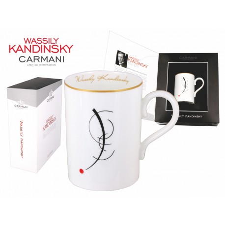 Kubek 400 ml - Wassily Kandinsky Free curve to the point Accompanying sound of geomentric curves-1925r