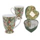 Komplet 2 kubków w sercu 350 ml -William Morris