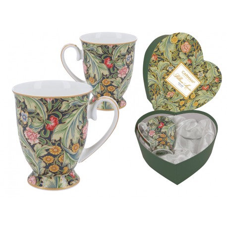 Komplet 2 kubków w sercu 350 ml -William Morris