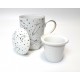 Kubek z zaparzaczem 300 ml Zodiak White Porcelana Bogucice