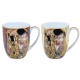 Komplet 2 kubków 450 ml Gustav Klimt Pocałunek