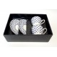 Zestaw 2 filiżanek ze spodkami 250 ml Swietłana Porcelana Bogucice