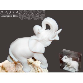 Słoń Nikodem -alabaster grecki 7 cm