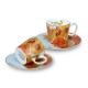 Komplet 2 filiżanek espresso 100 ml - Vincent Van Gogh Słoneczniki