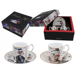 Komplet 2 filiżanek espresso 100 ml - Loui Jover