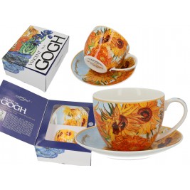 Filiżanka ze spodkiem 250 ml - Vincent Van Gogh Słoneczniki