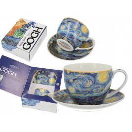 Filiżanka ze spodkiem 250 ml - Vincent Van Gogh Gwiaździsta Noc