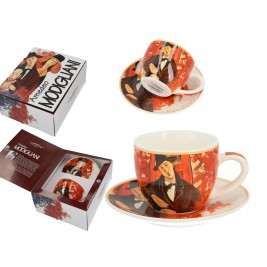 Filiżanka ze spodkiem espresso 100 ml-Amedeo Modigliani Mario Varvogli