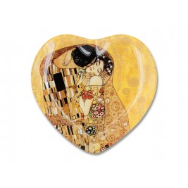 Talerz dekoracyjny serce 19x18 cm - Gustav Klimt Pocałunek