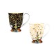 Komplet 2 kubków w sercu 350 ml - Gustav Klimt
