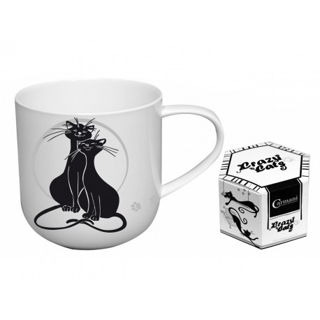 Kubek 500 ml - koty biało-czarne