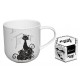 Kubek 500 ml koty biało-czarne Kocia rodzina