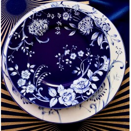 EVIA BLUE Komplet 6 talerzy deserowych Porcelana Bogucice