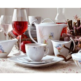 Garnitur do kawy dla 12 osób 27 elementów Akcent Letni Czar