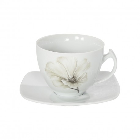 Filiżanka ze spodkiem 250 ml Akcent Magnolia