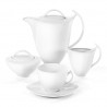 Garnitur do kawy dla 12 osób 39 elementów Akcent Biały