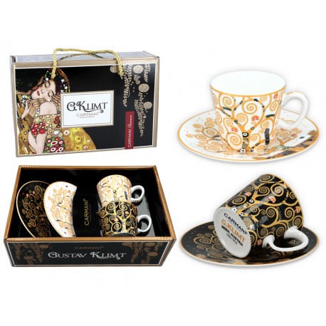 Komplet 2 filiżanek espresso 100 ml - Gustav Klimt