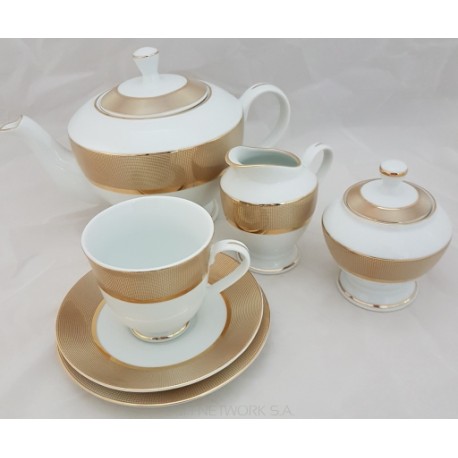 Serwis do herbaty dla 12 osób Opal gold