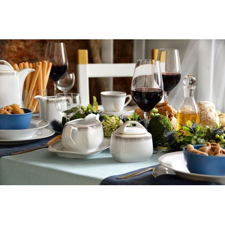 Garnitur do herbaty dla 6 osób 23 elementy Pułaski Grecka Droga