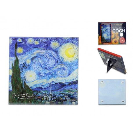 Podkładka pod kubek 10,5x10,5 Vincent Van Gogh - Gwiaździsta Noc