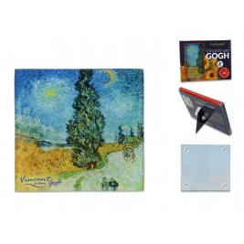 Podkładka pod kubek 10,5x10,5 Vincent Van Gogh - Droga z Cyprysami