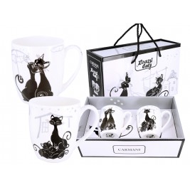 Komplet 2 kubków 400 ml - koci świat