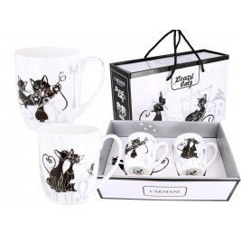 Komplet 2 kubków 400 ml - koci świat