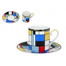Filiżanka ze spodkiem 250 ml - Piet Mondrian Composition A
