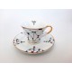 Filiżanka ze spodkiem 250 ml Arlekin Porcelana Bogucice