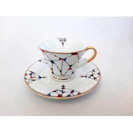 Filiżanka ze spodkiem espresso 90 ml Arlekin Porcelana Bogucice