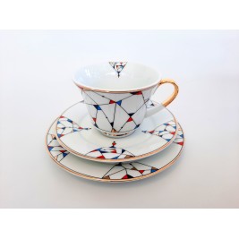 Zestaw śniadaniowy 1/3 Arlekin Porcelana Bogucice