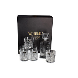 Zestaw do whisky 1+6 Elegante BOHEMIA