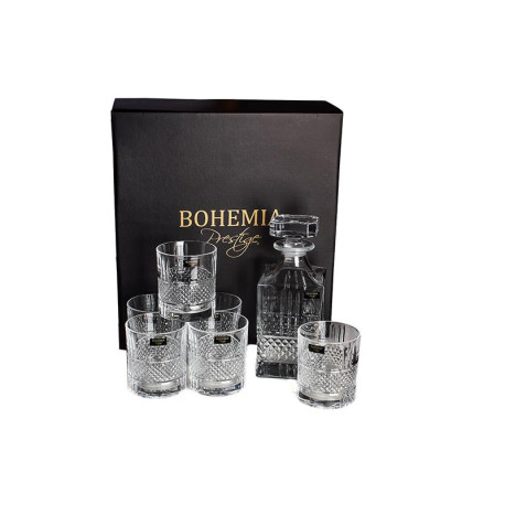 Zestaw do whisky 1+6 Elegante BOHEMIA